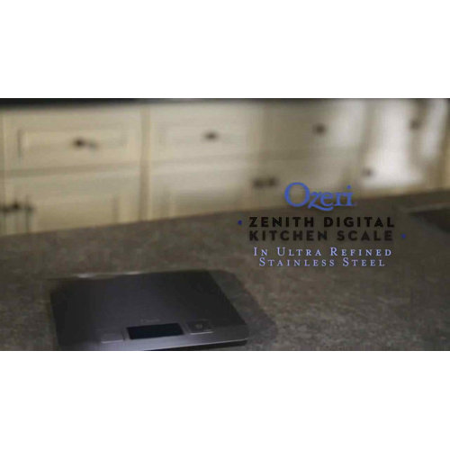 Ozeri Zenith Digital Kitchen Scale, in Refined Stainless Steel with